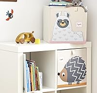 Vista 73 de 3 Sprouts Toy Storage Organizer: Toy Box Cube Organizer for Playroom, Nursery - Foldable Storage Bin - Sheep