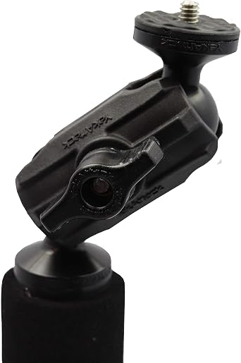 YakAttack Boomstick Pro Camera Mount | 51.5 Floating Aluminum Pole with LockNLoad Base | Includes GoPro & 1/4-20 Camera Attachments | 360 Rotation | Made in USA