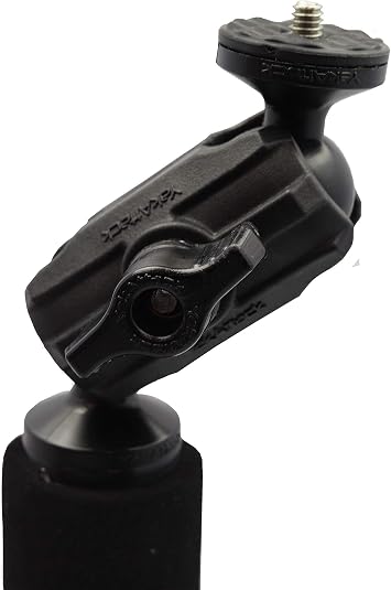 YakAttack Boomstick Pro Camera Mount - 360 Rotation - Made in USA | 51.5 Floating Aluminum Pole with LockNLoad Base | Includes GoPro & 1/4-20 Camera Attachments