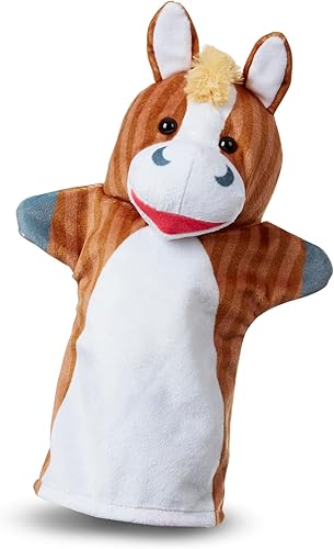 Miniatura 4 de Melissa  Doug Barn Buddies Hand Puppets juego de 6 vaca oveja caballo pato pollo cerdo