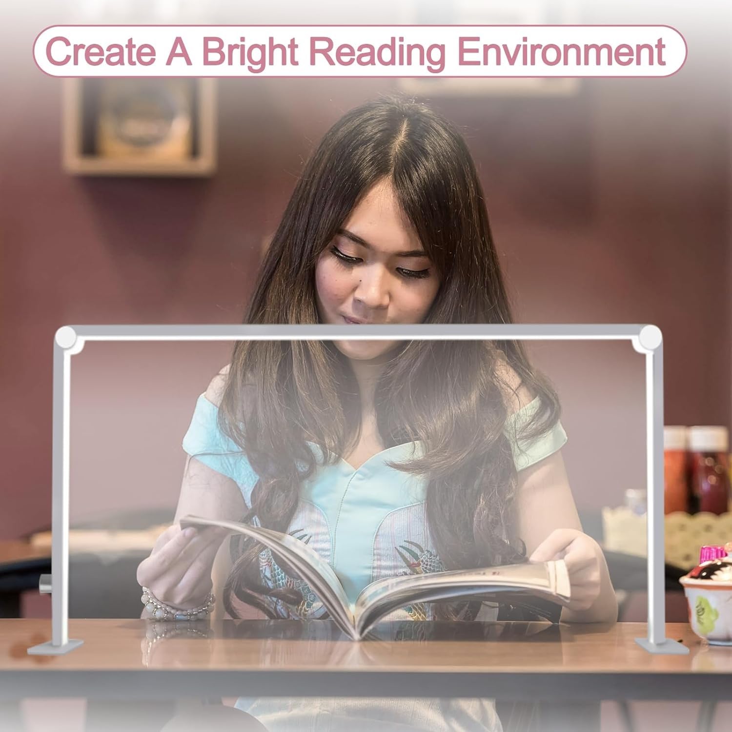 Lámpara De Escritorio, 36 LED Ultrafina Con Rotación De 360 Grados, Brazo De Metal, Cuidado De Los Ojos, Lámpara De Tatuaje Para Cejas, Tatuaje, Manicura, Lectura Y Suministros De Extensión De