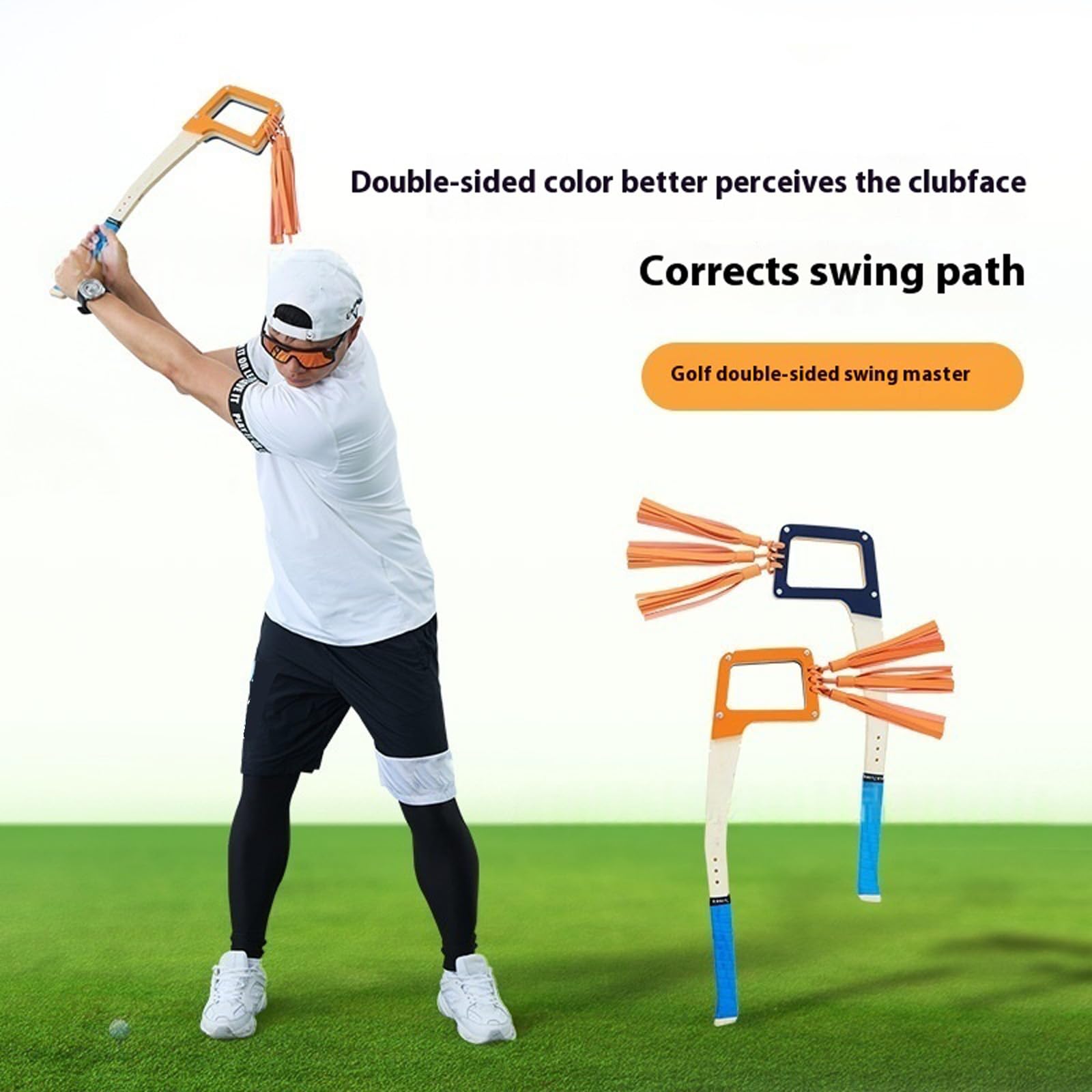 LUOFENG Palo portátil para entrenamiento de swing de golf, cuerda de fitness, herramienta de práctica de golf y corrector de postura de flexibilidad