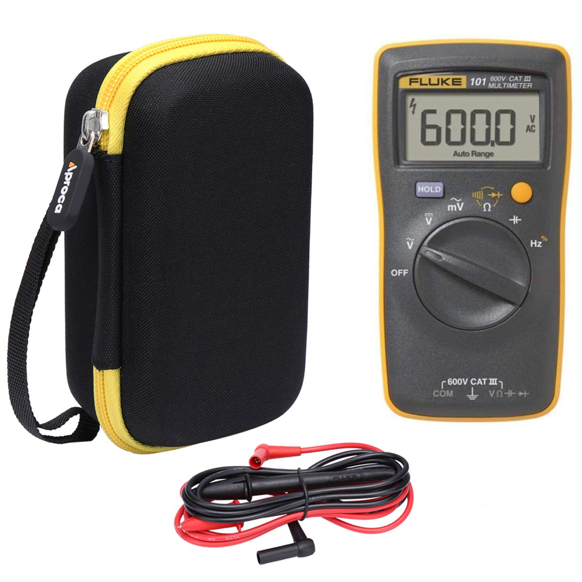Aproca Case Compatible with Fluke 107 101 Current Handheld Digital Multimeter, Protable Hard Storage Bag for Accessories (Case Only) - Image 5