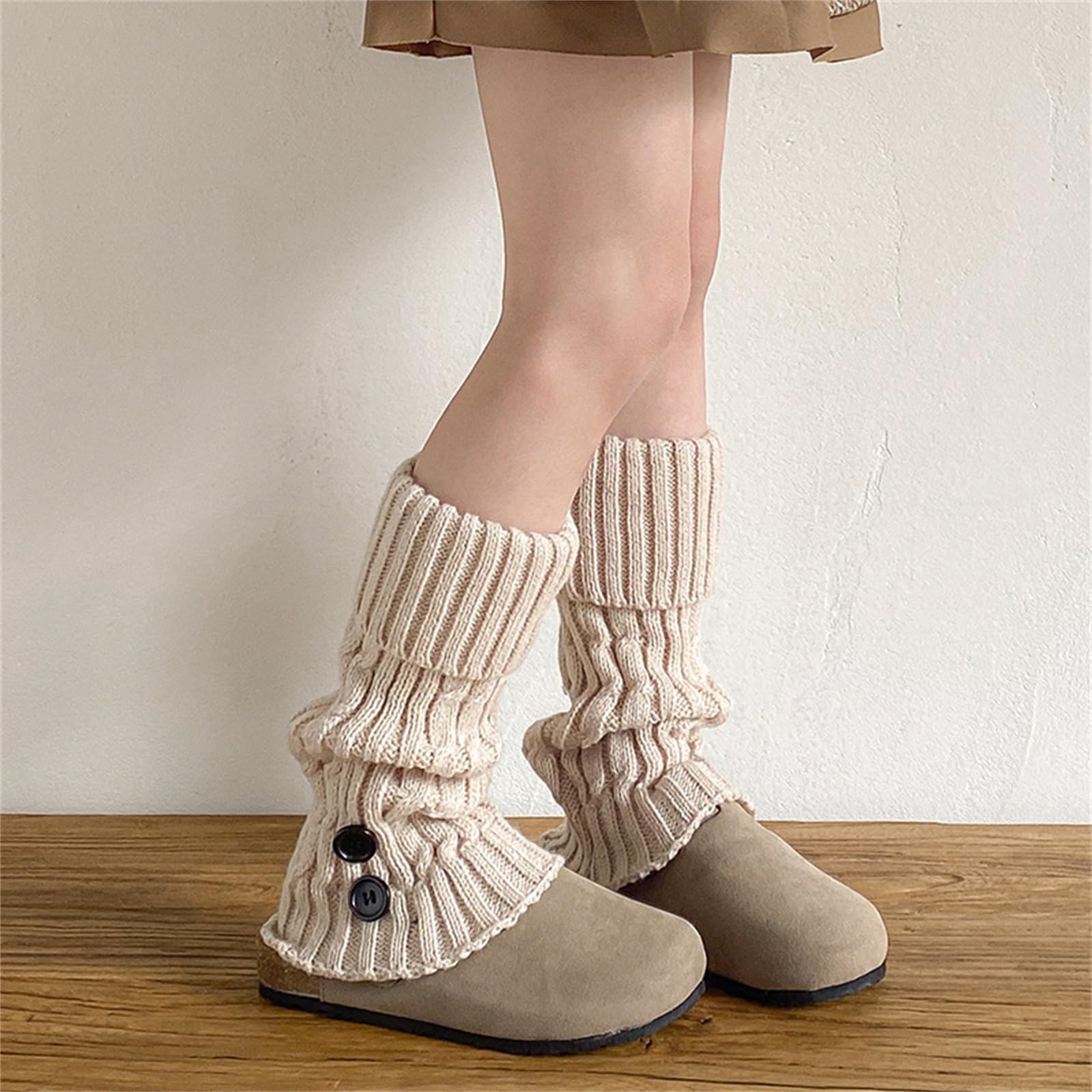 Autunno Inverno Calzini Scaldamuscoli Calze per Ragazze 2-13 Anni Maglia Gamba Coprire Crochet Calze Lunghe Bambini Stack