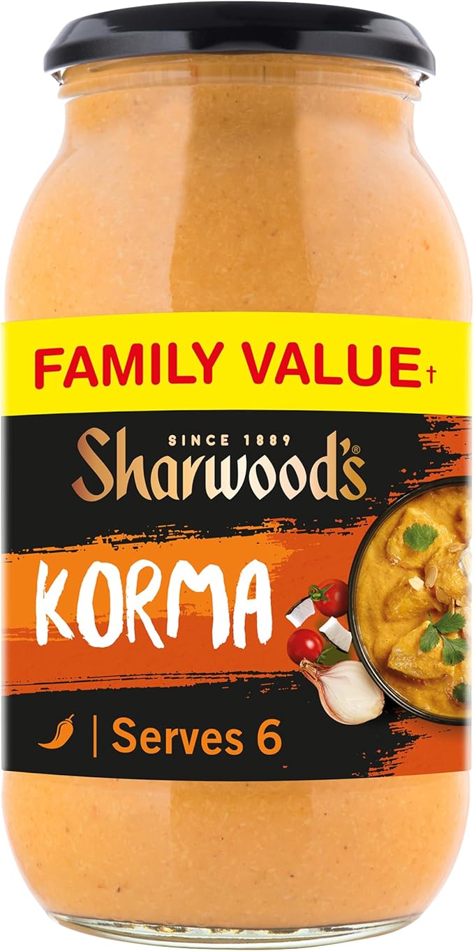 Sharwood's Korma Curry Cooking Sauce, 720 g Family Jar (Pack of 1