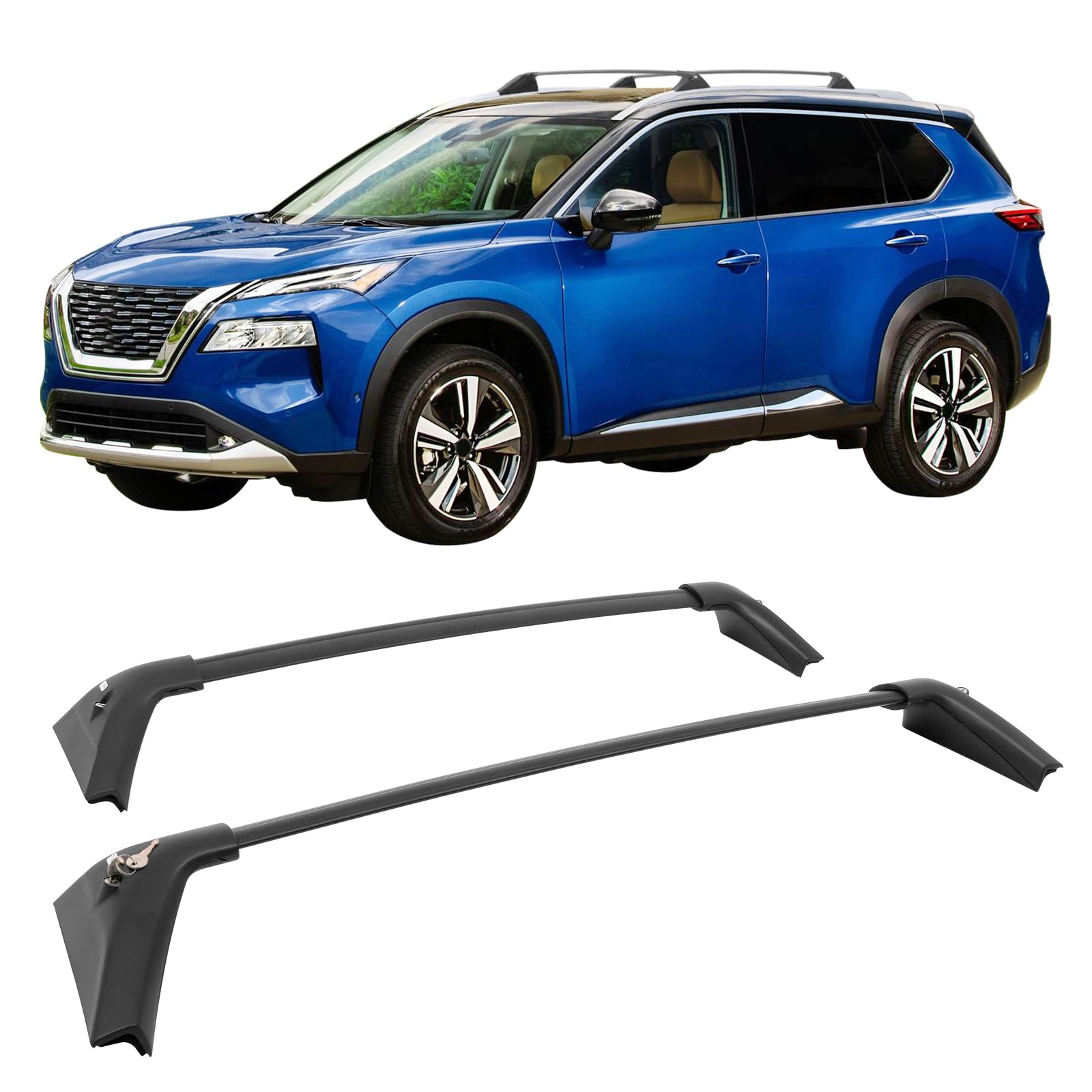 IKON MOTORSPORTS Lockable Roof Cross Bars