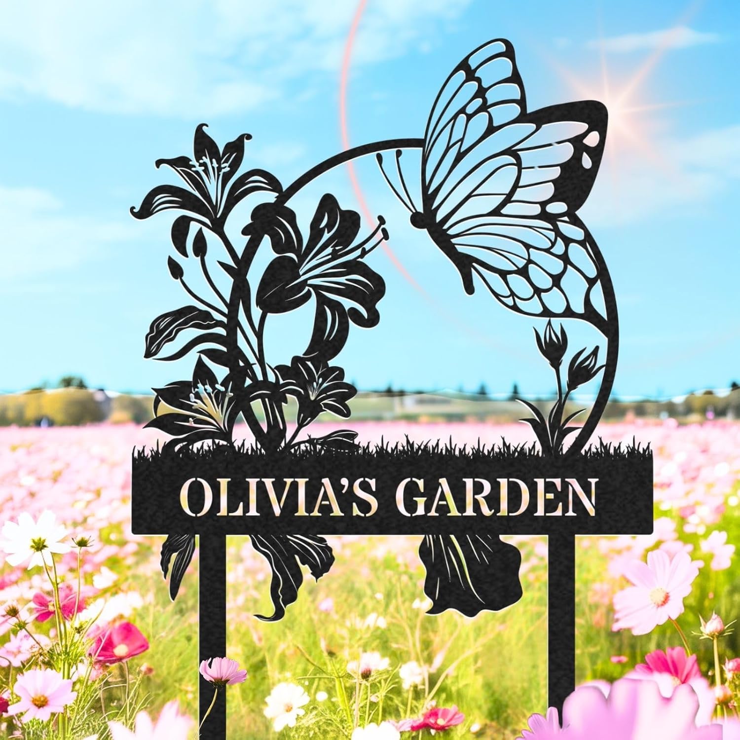 Amazon.com: Metal Garden Signs Customized, Personalized Yard Stake ...