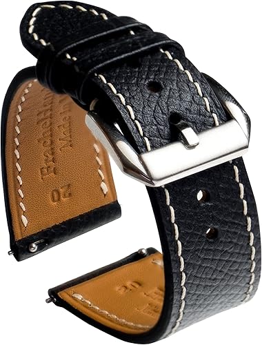 Miniatura 2 de Epsom - Correa de reloj de piel de grano superior para hombre, de liberación rápida, hecha a mano, correa de reloj de cuero premium para mujer,