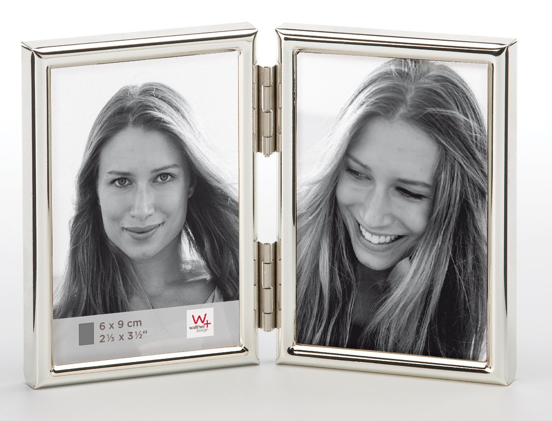 walther designPicture Frame Silver 2X 6x9 cm Chloe Portrait Frame WD269S