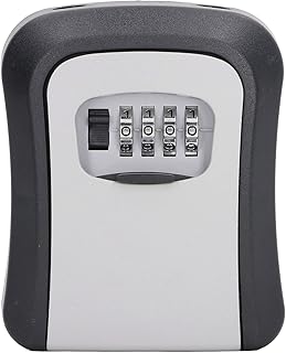 Zerodis 鍵ロックボックス 高セキュリティ 4桁ダイヤル式ストレージボス 旅行者向け コンビネーションキーBOX 5インチ