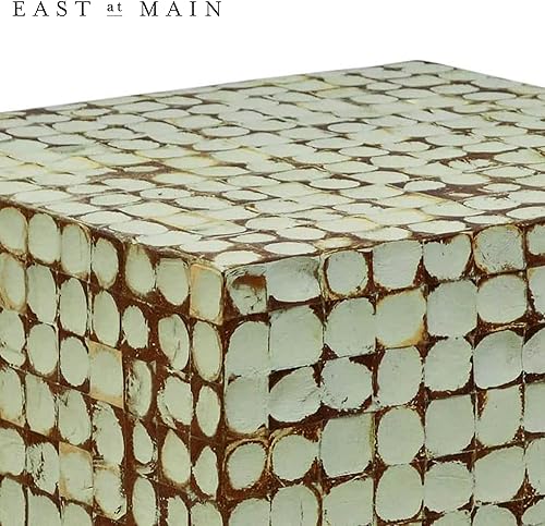 Miniatura 21 de East at Main Mesa auxiliar cuadrada – 16.6 pulgadas de ancho x 16.6 pulgadas de alto, sala de estar, entrada, espacios pequeños, mesa de decoración