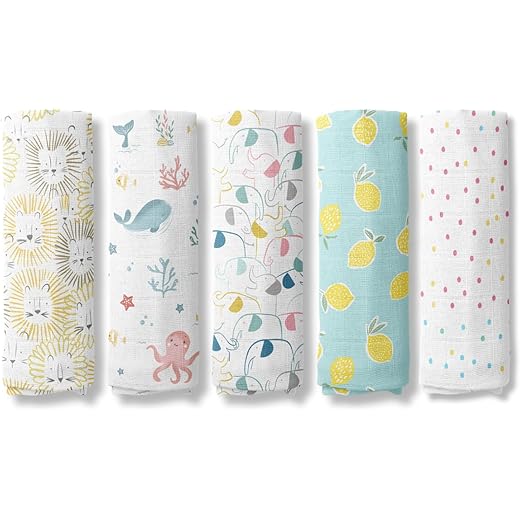 Haus and Kinder Cotton Muslin Swaddles 100x100 cm