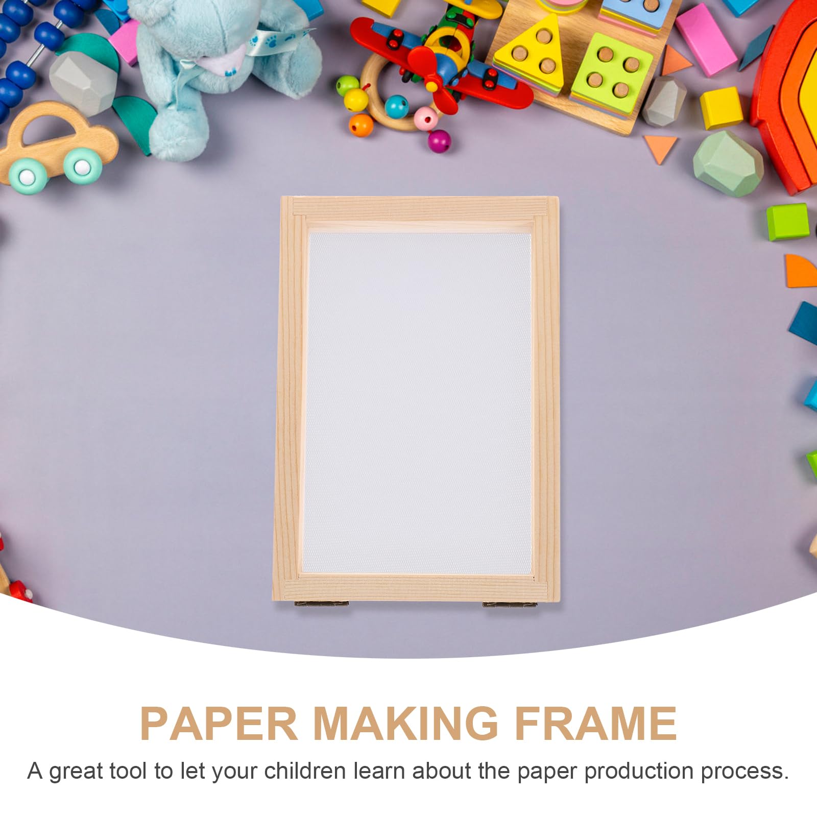 DEARMAMY Marco de Papel y Molde de Artesanía Con Cubierta Para Fabricación de Papel, Paquete de Marcos, Juguetes