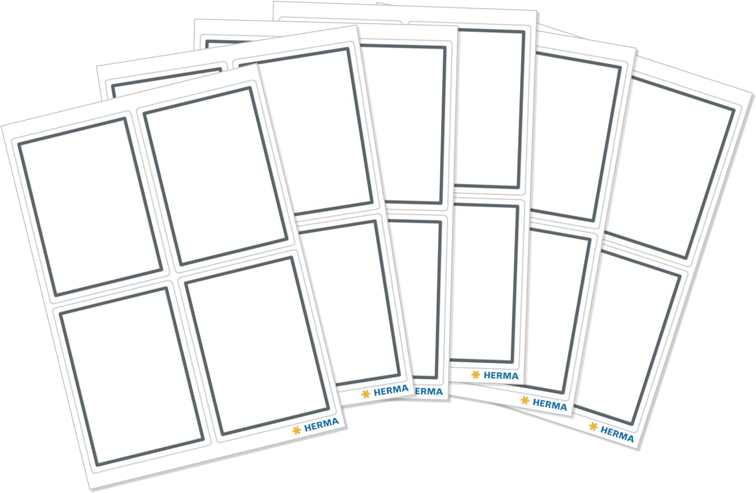 Herma Book and Exercise Book Sign Book Signs Margin Heftschilder Buchschild Grauer Grey