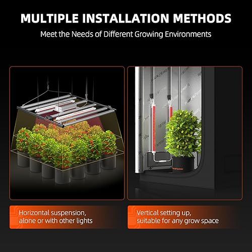 Miniatura 5 de Spider Farmer Luz LED para cultivo de plantas GlowR80, barra de iluminación suplementaria roja profunda de 3.2 pies para plantas de interior