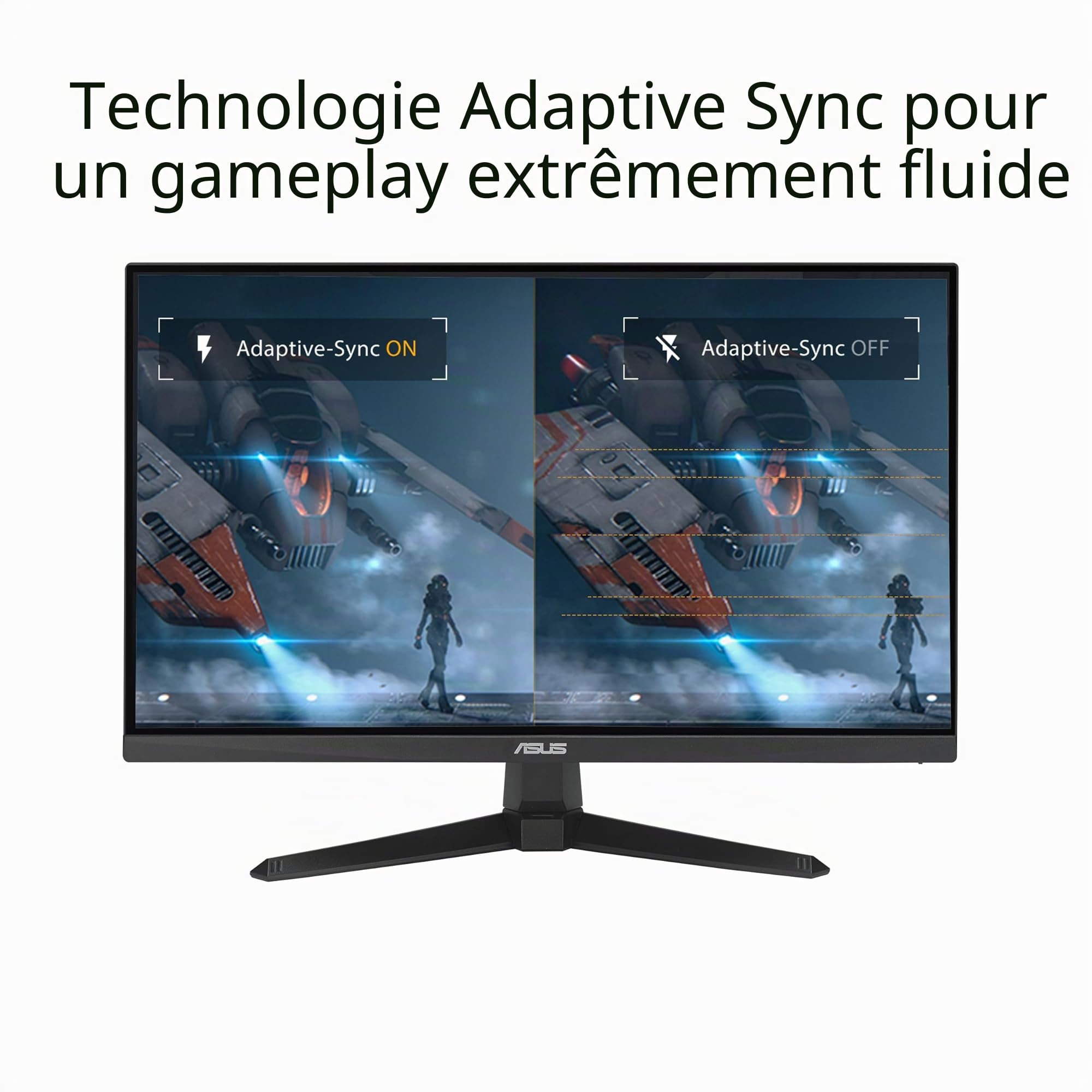 ASUS TUF Gaming VG249QE5A Moniteur de Jeu Full HD 23,8" 1920 x 1080 146 Hz IPS 1 ms Haut-parleurs intégrés – Noir