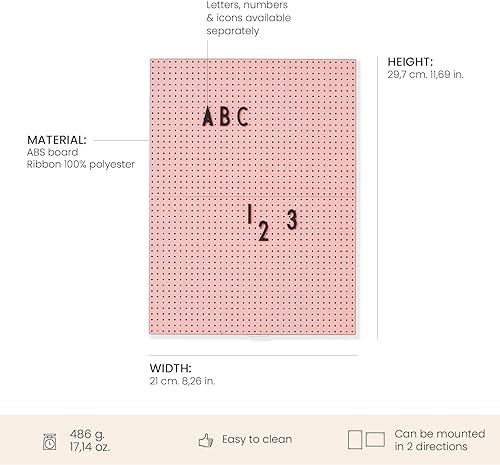 Vista 28 de Design Letters Tablero de letras de fieltro Tablero de mensajes A4 Tablero de letras intercambiable para uso diario Uso como tablero de menú