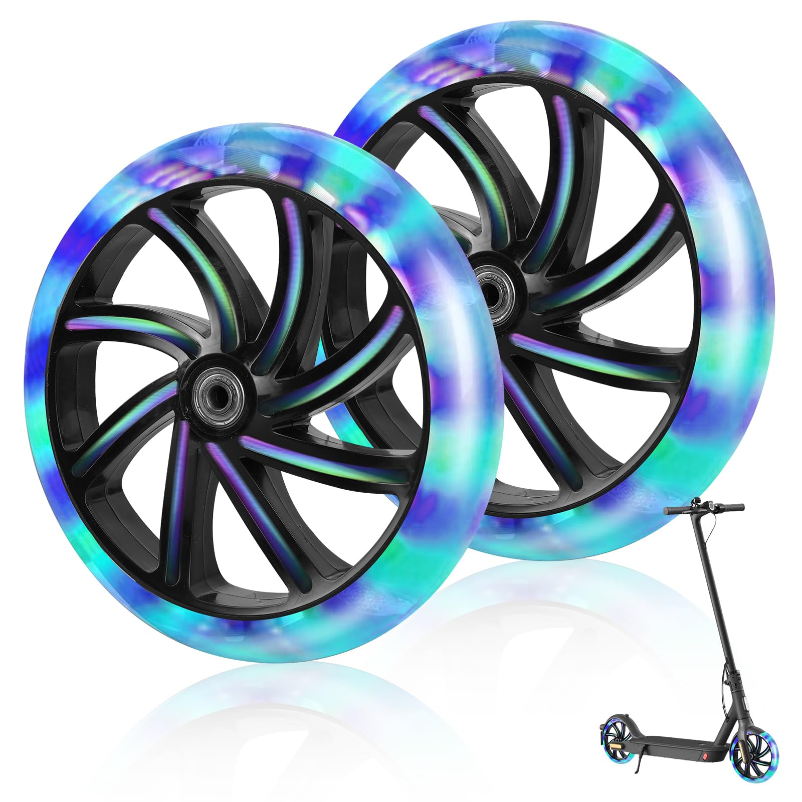 Roues de rechange 200 mm de haute qualité durables pour trottinettes - 7