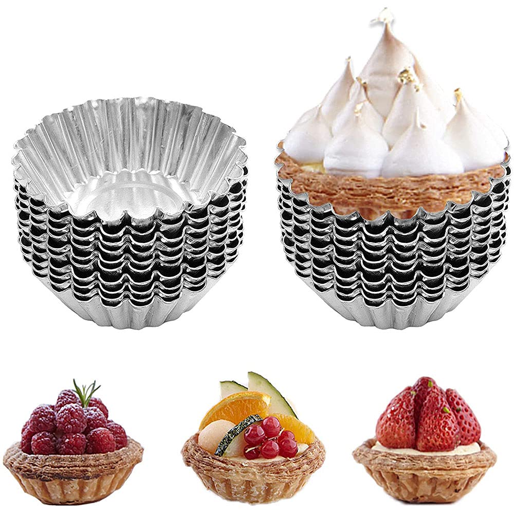 Stampini Per Crostate E Muffin | 30 Pezzi In Alluminio Antiaderente | Ideale Per Dolci E Torte - Foto 11