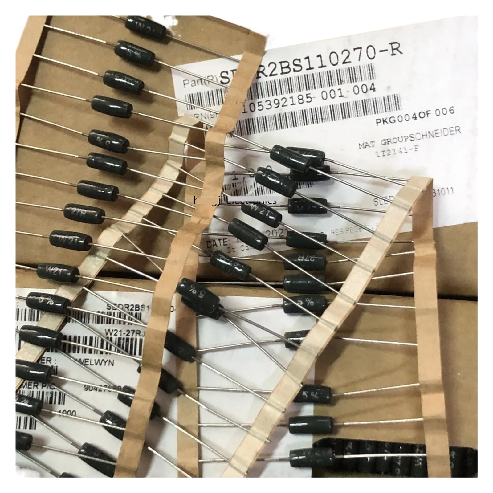 LEOTNNDQ 1pcs W21-27RJI 3W 27R 5% Film Audio Resistors