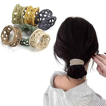 ヘアゴム　No.224 Amazon | Fuyunohi 髪ゴム 跡がつかないヘアゴム 6本セット