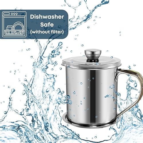 Miniatura 3 de Cocina Acero Inoxidable Almacenamiento de Aceite Guardián Freidora Amigo