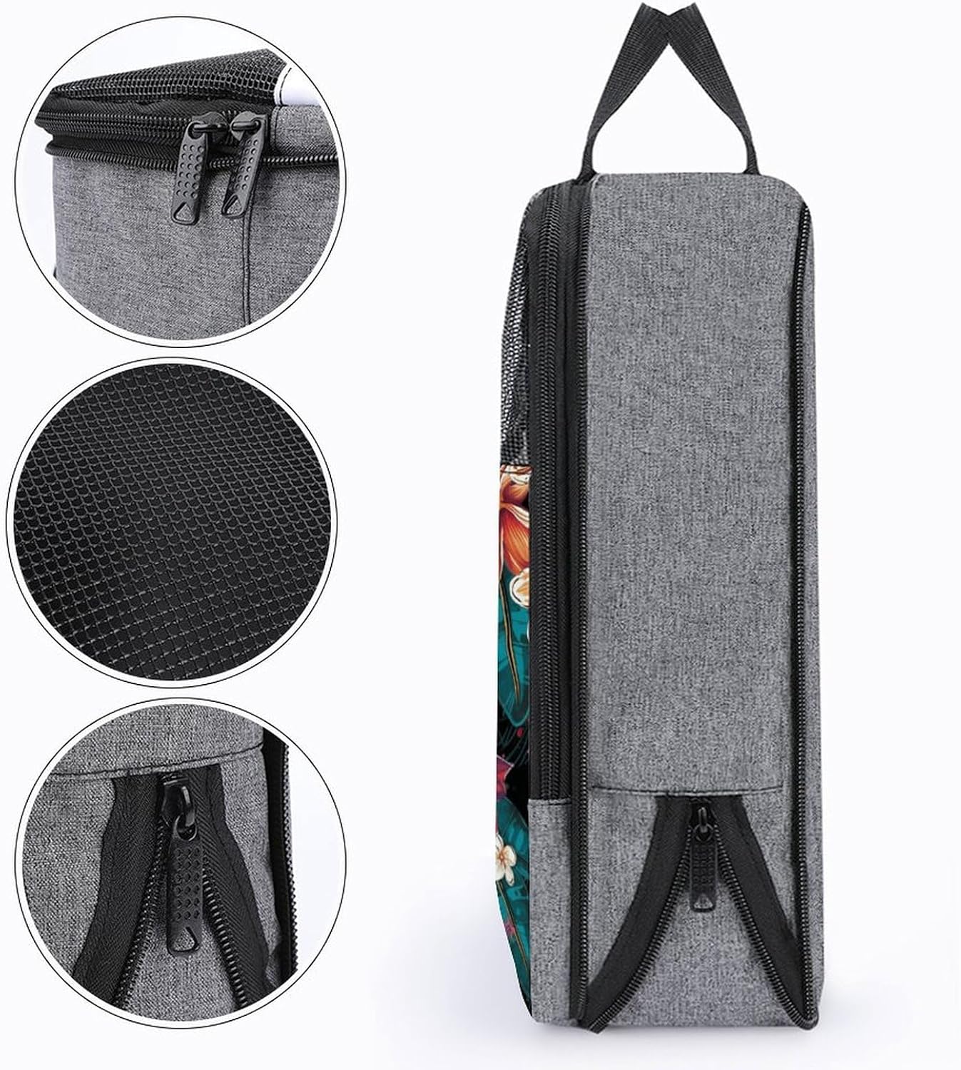 Shoe Bag, Surfboard And Flowers Printed Shoe Bag,storage Hanging Shoe Bag,bath Towel Storage Bag
