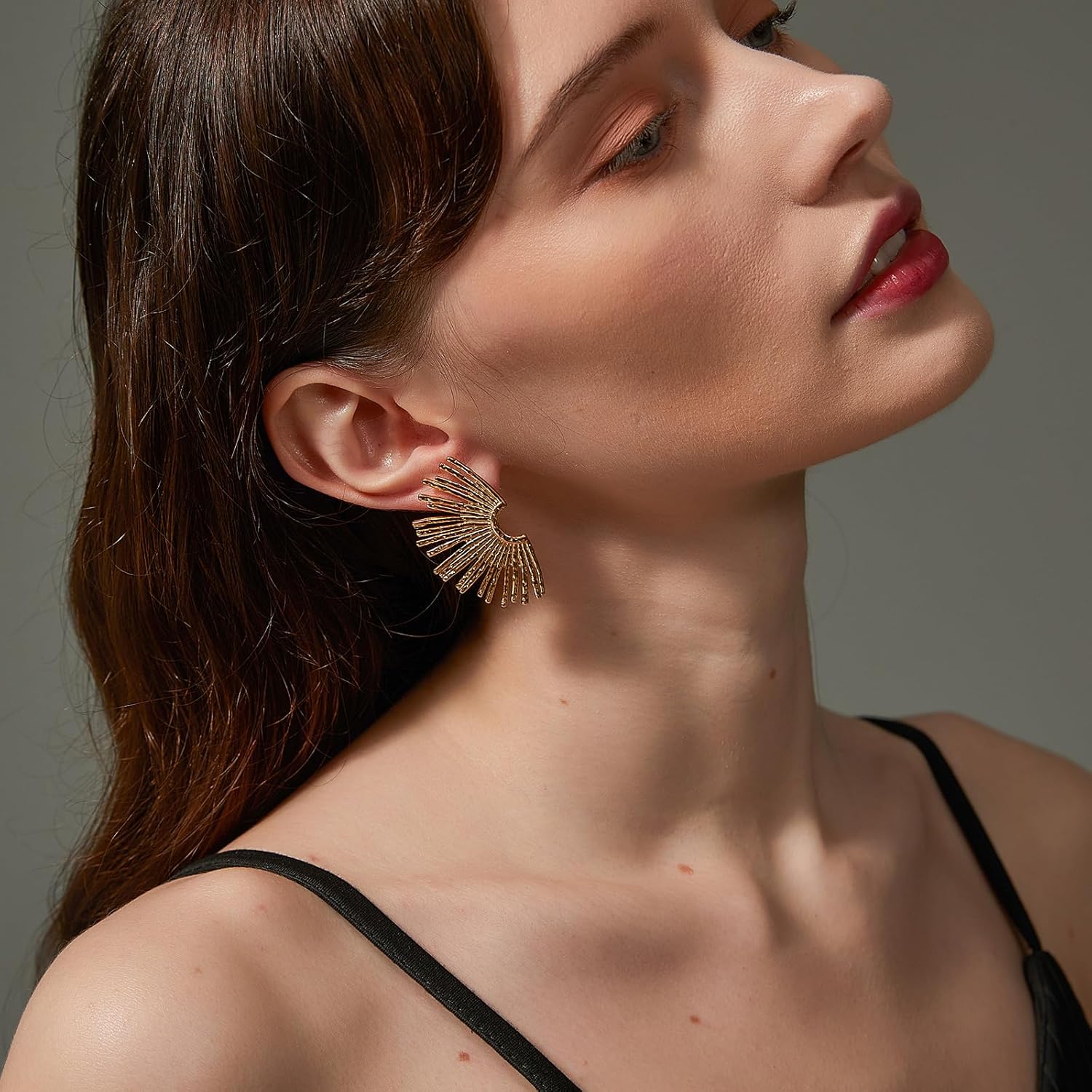 Sylph Gold Flower Earrings and Sunshine Earrings