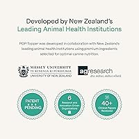Vista 6 de POP-Topper - Comida para perros – Polvo multivitamínico para perros de 35 libras en adelante – Deliciosa base de caldo de huesos con 6