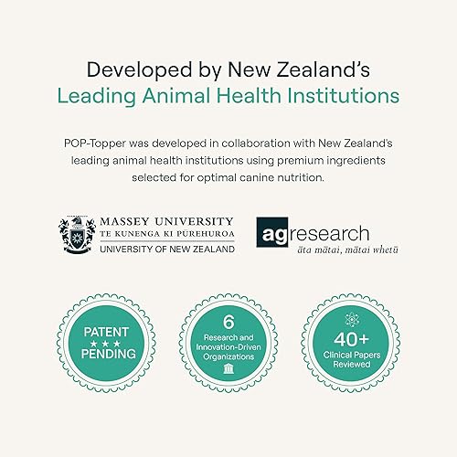 Miniatura 6 de POP-Topper - Comida para perros  Polvo multivitamínico para perros de 35 libras en adelante  Deliciosa base de caldo de huesos con 6 superalimentos