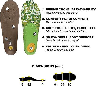 Outdoor Hiking Comfort Insoles by Sidas