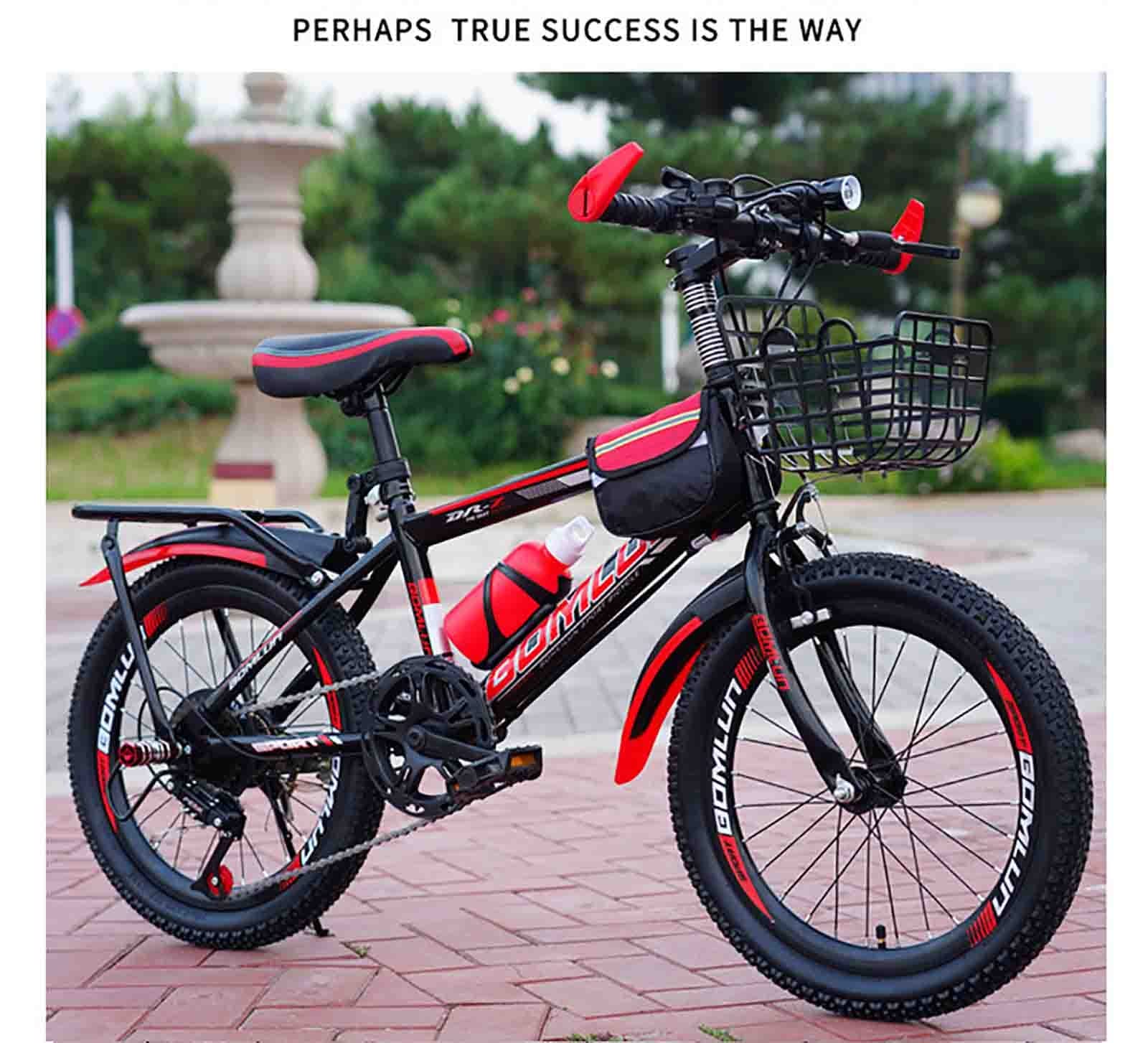 ブリヂストン キッズバイク 黒/赤 前カゴ付き （24インチ） Amazon.co