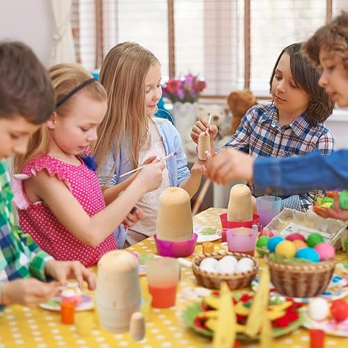 Miniatura 6 de 2 juegos de muñecas de anidación sin pintar, muñecas de anidación rusas en blanco, personaliza crea tu propia muñeca rusa de Navidad, kit de muñecas