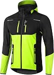 INBIKE Cycling Jackets for Men Women, Thermal Bike Jacket Windproof Breathable Reflective Softshell Windbreaker with Pockets