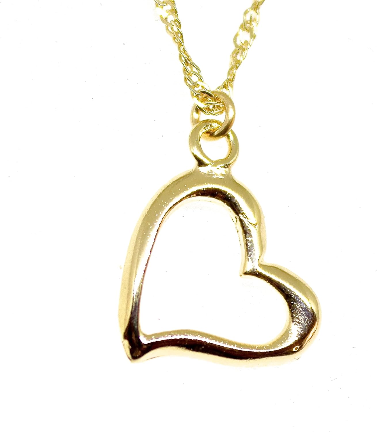 Lianie Heart necklace pendant for woman and girls, 14k gold plating side heart necklace, Small heart pendant, Gold heart pendant, Romantic pendant - Image 5