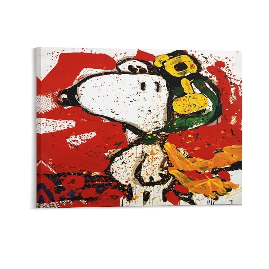 スヌーピー 油絵 飾り アート Amazon.co.jp: Snoopy スヌーピー 日本画 絵画 インテリア