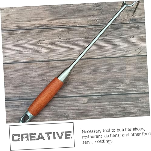 Miniatura 3 de Housoutil Gancho de carne estofada Ganchos para herramientas Hamburguesa Parrilla Cola de cerdo Gancho Flipper Collard Valley Cooks Pigtail Food