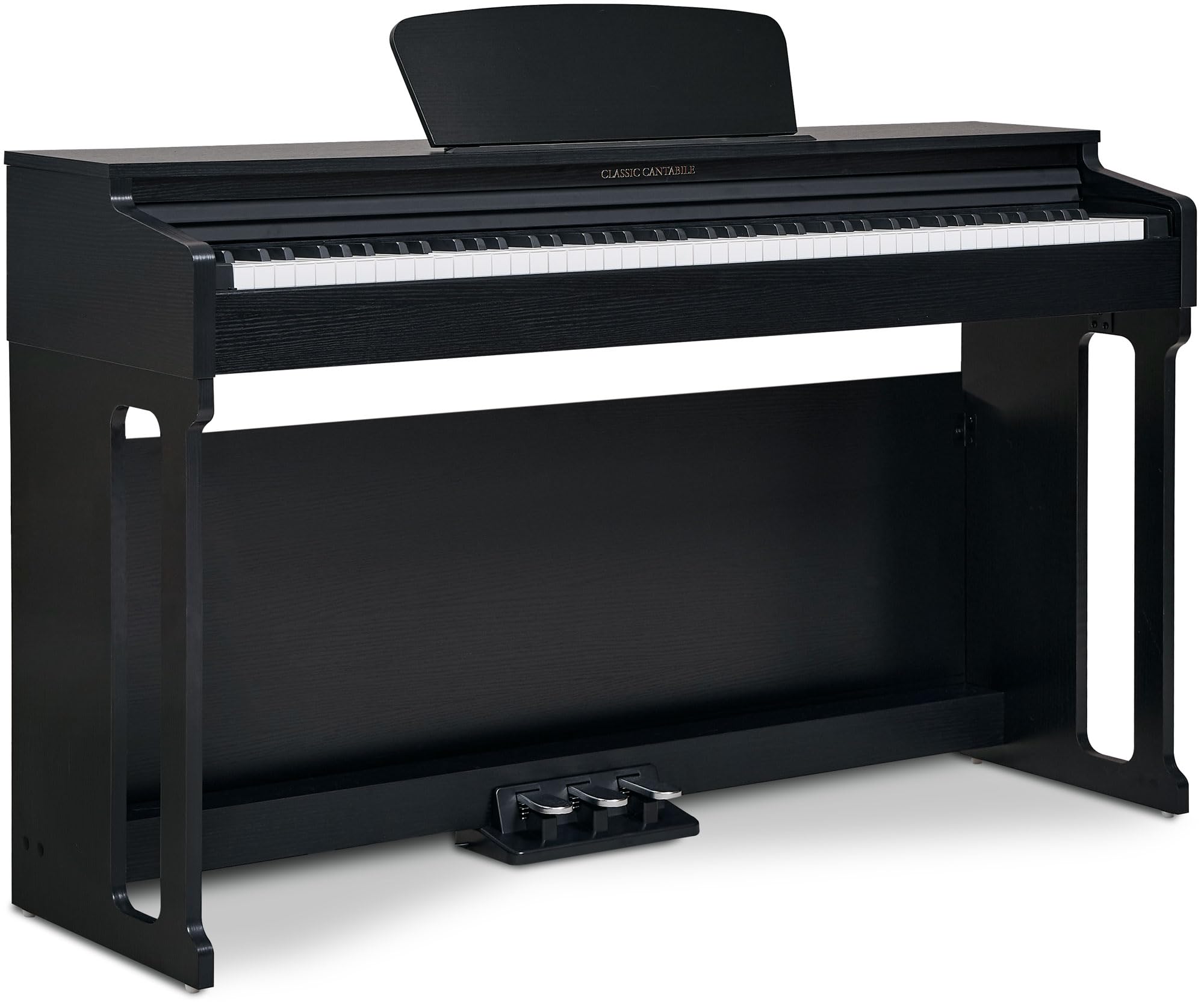 Classic Cantabile DP-220 SM E-Piano Nero Opaco, Polifonia a 64 voci | 88 tasti pesati con meccanica a martello, Dinamica di tocco regolabile su 5 livelli, 10 demo-song interni, 20 suoni, Soft