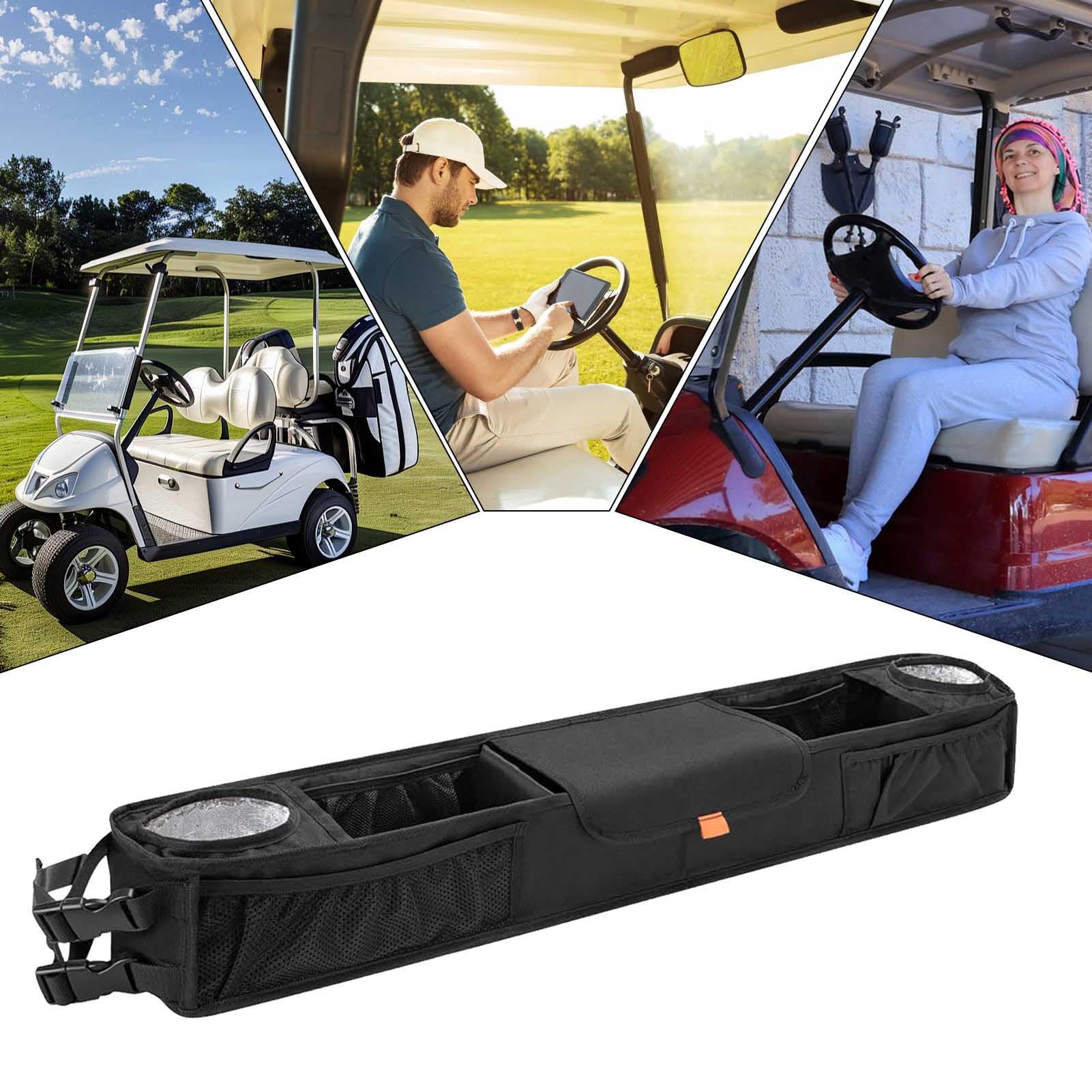 Club Cart - Cestino portaoggetti interno anteriore, isolato, senza fori, con scomparto refrigerante, per donne e uomini, per club, garage, cruscotto