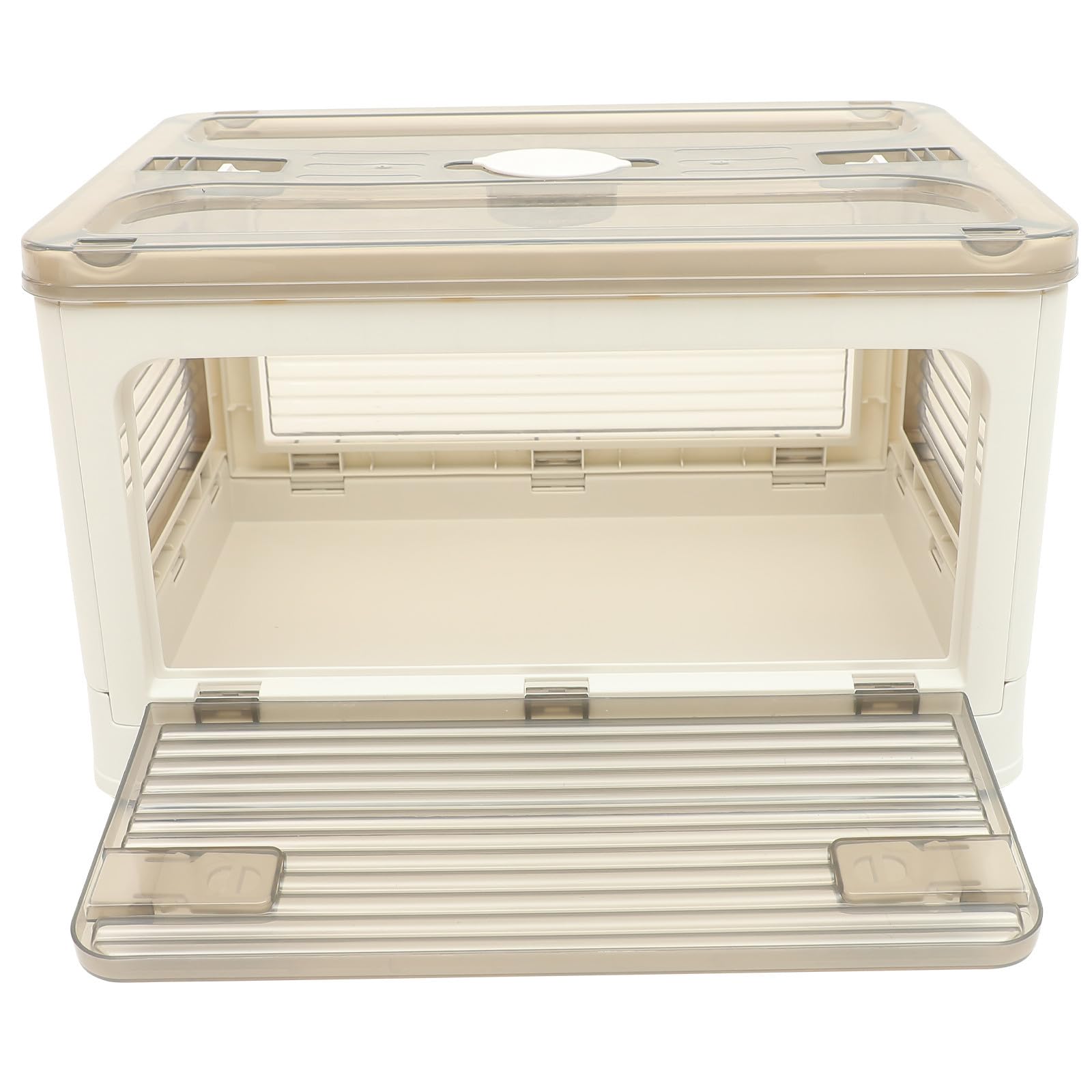 TOPBATHY Contenedor de Plástico Plegable para Baúl Tapa y Puerta Lateral