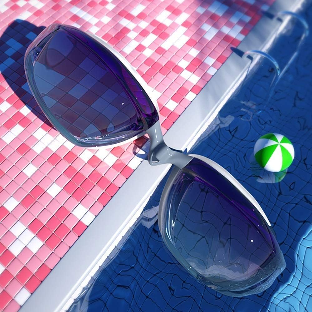 Swim Goggles, Swimming Goggles, Swim Glasses No Leaking Anti Fog UV Protection For Adult Men Women Youth Kids Child, Shatter-Proof, Watertight, Triathlon Goggle Mirrored/Clear Lens