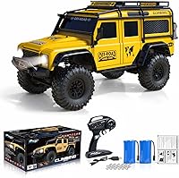 Vista 12 de Autos RC RC Crawler 1/10 Escala RTR Auto de Control Remoto 4WD 2.4GHz Cepillado Vehículo de Carreras Todoterreno Grado Pasatiempo Modelo con Luces