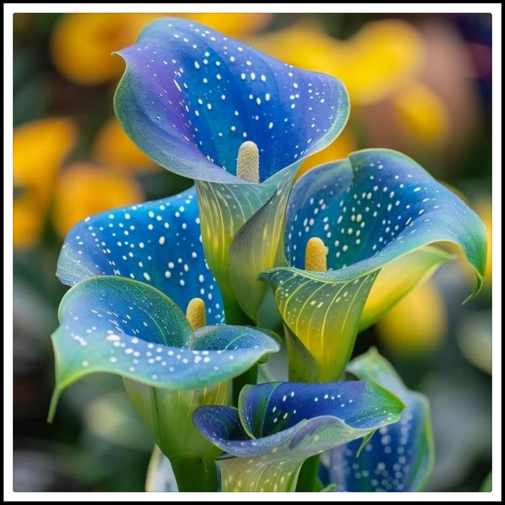 Calla Lily Bulbs.Strong Plants That Grow Well Mix Golden Jade Carving Feels Beautiful//.（NVNJHJN）.-5 Bulbs-E