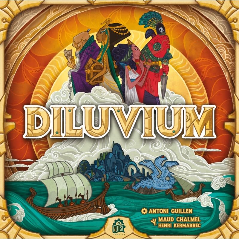 Diluvium - Gioco da tavolo di strategia 4X in spagnolo, esplorazione, colonizzazione, gestione delle risorse e combattimento, modalità solitaria e fazioni asimmetriche, da 1 a 4 giocatori, +10 anni