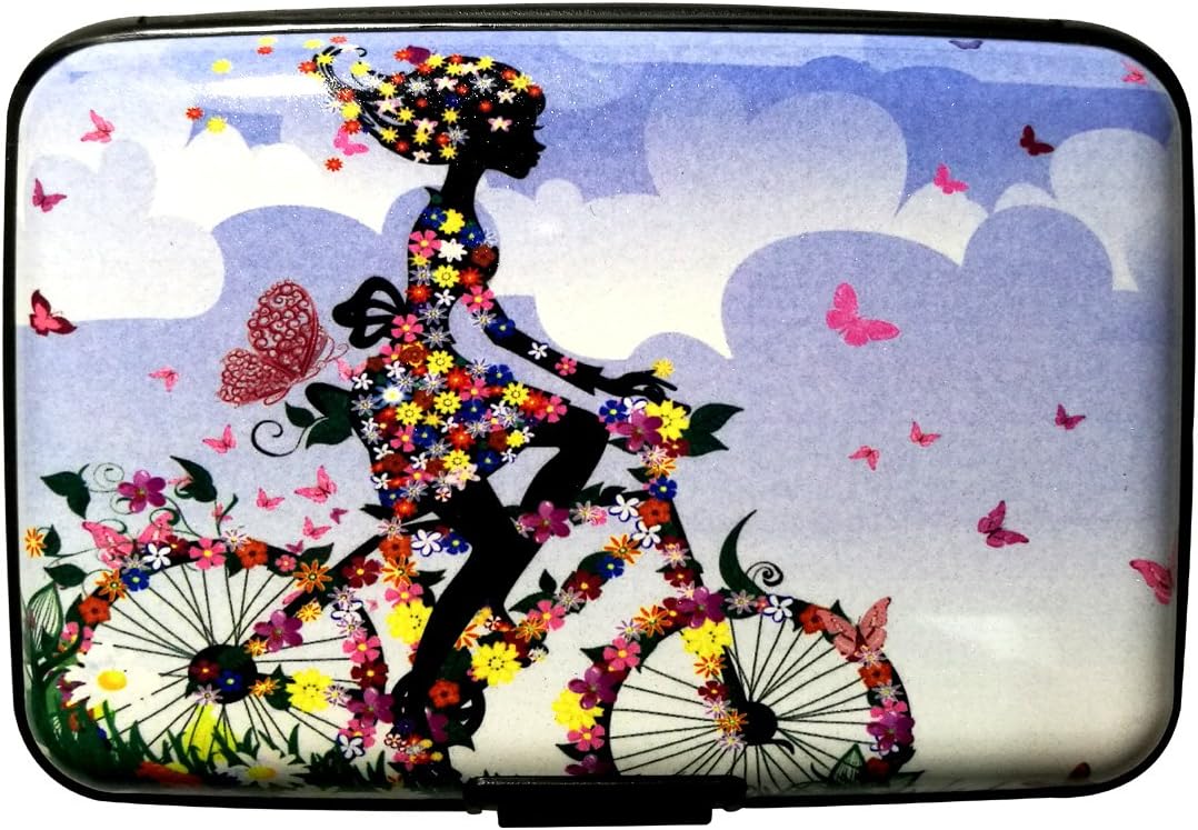 TBS RFID Blocking Card Holder Case-6 Slots-Beautiful Pattern-04