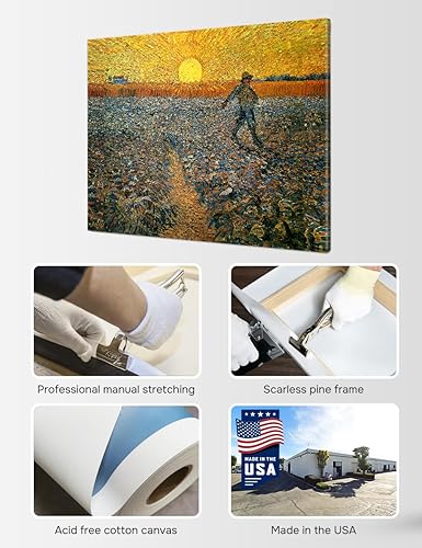 Vista 915 de DECORARTS - Almond Blossom Tree - Vincent Van Gogh Art Reproduction. Giclee Canvas Prints Wall Art for Home Decor 30x24