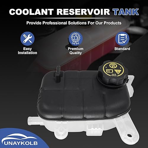 Miniatura 5 de Tanque de expansión de depósito de desbordamiento de refrigerante con tapa para 2013-2019 Buick Encore Base para 2013-2016 Buick Encore Conveniencia