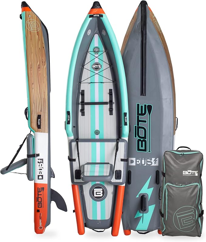 BOTE Deus Aero Inflatable Kayak - Travel-Friendly for Adults & Kids