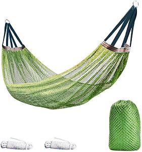 Camping Hammock.Portable Camping Hammock, Lightweight Hammock with Tree Straps & Storage Bag, Breathable Fabric Hammock for Backpacking, Hiking, Beach, Backyard, Outdoor Camping Gear,Single-person Use