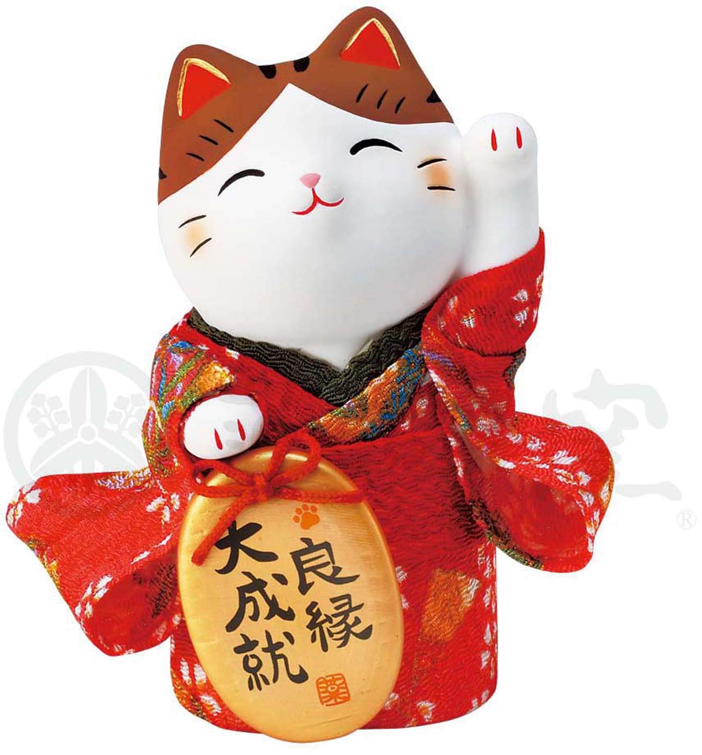 Amazon.com: Nishikisai Crepe Oba Maneki Cat (Good Rime) AM-Y7419
